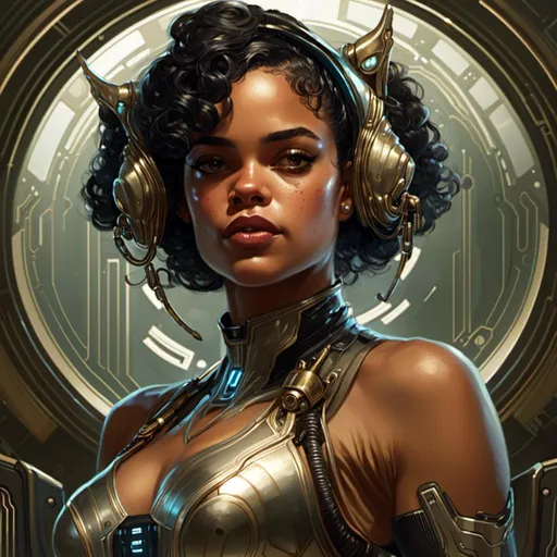 Prompt: A <mymodel> portrait artwork of the threatening  sinister
Tessa Thompson

as a gloomy alien warframe pin-up

, a stunning Alphonse Mucha's masterpiece in  sci-fi retro-futuristic art deco artstyle by Anders Zorn and Joseph Christian Leyendecker

, neat and clear tangents full of negative space 

, ominous dramatic lighting with detailed shadows and highlights enhancing depth of perspective and 3D volumetric drawing

, a  vibrant and colorful high quality digital  painting in HDR