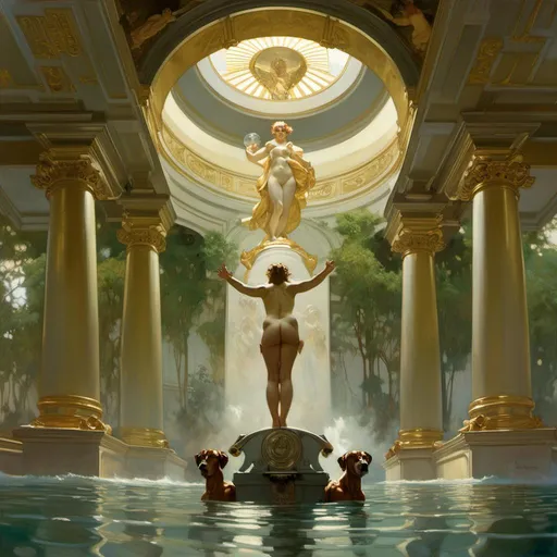 Prompt: An ominous and gloomy 

monolith in the middle of a flooded mangroove 

, a stunning Alphonse Mucha's masterpiece in <mymodel> barroque rococo artstyle by Anders Zorn and Joseph Christian Leyendecker

, neat and clear tangents full of negative space 

, a dramatic lighting with detailed shadows and highlights enhancing depth of perspective and 3D volumetric drawing

, a  vibrant and colorful high quality digital  painting in HDR