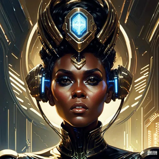 Prompt: A <mymodel> portrait artwork of the threatening  sinister
Janelle Monae 

as a gloomy alien warframe

, a stunning Donato Giancola's masterpiece in  sci-fi retro-futuristic art deco artstyle by Anders Zorn and Joseph Christian Leyendecker

, neat and clear tangents full of negative space 

, ominous dramatic lighting with detailed shadows and highlights enhancing depth of perspective and 3D volumetric drawing

, a  vibrant and colorful high quality digital  painting in HDR