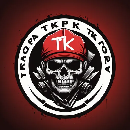 Prompt: Faça logo com a imagem Pos apocalíptica com o nome " Tropa Do TK "