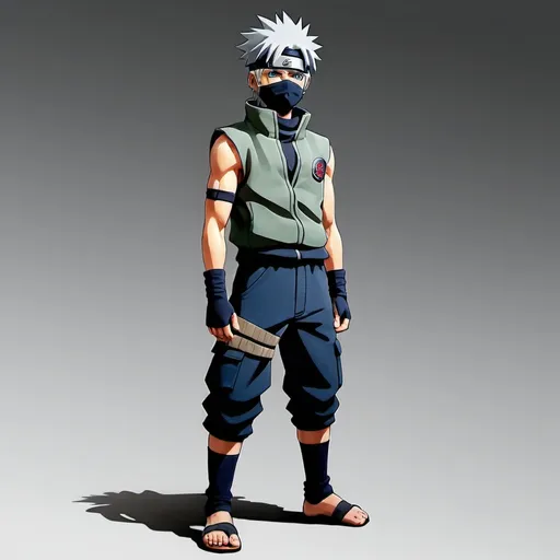 Prompt: Kakashi full body hard