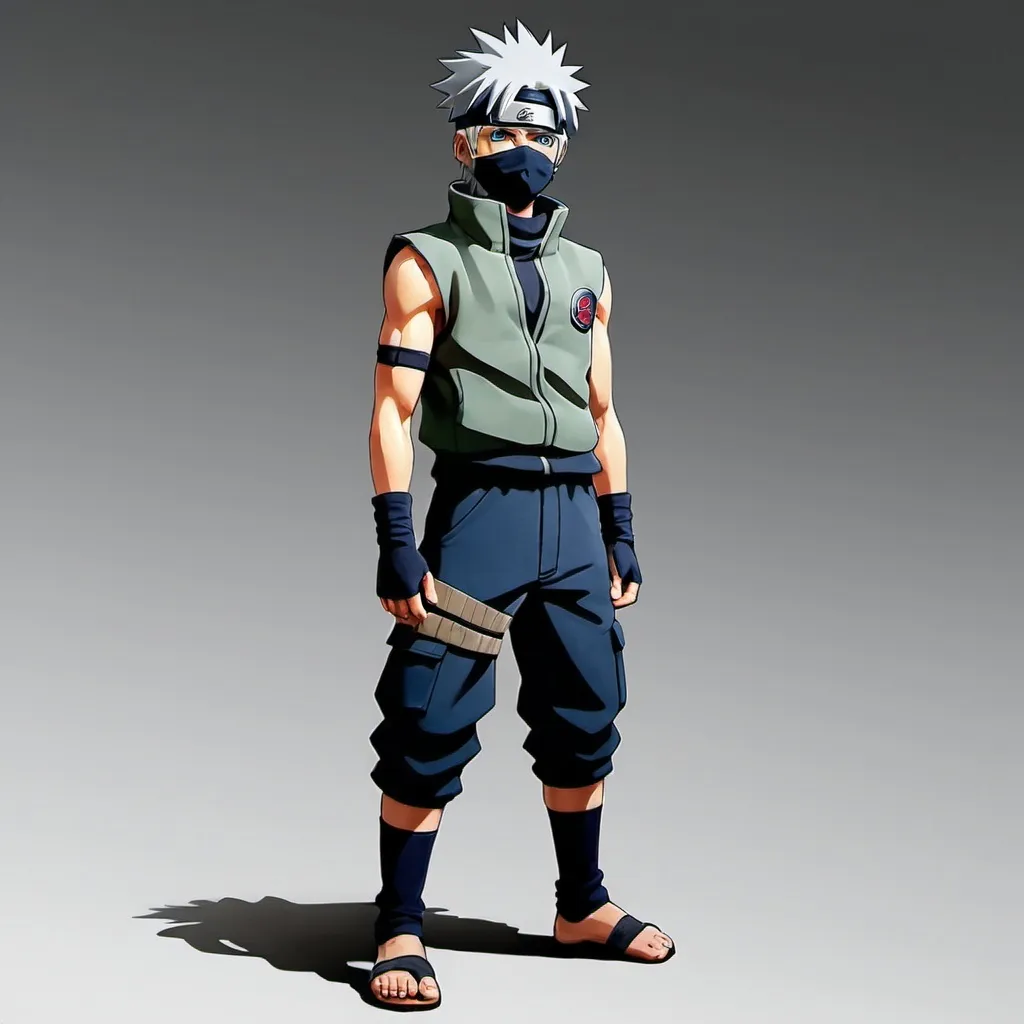 Prompt: Kakashi full body hard