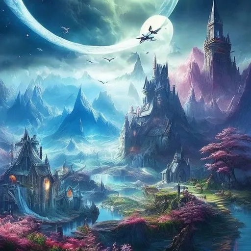 Prompt: beautiful fantasy landscape