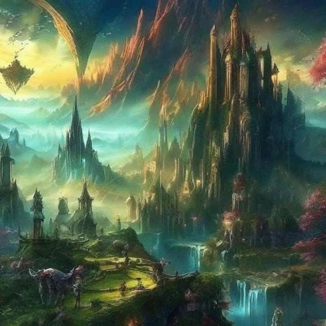 Prompt: beautiful fantasy landscape