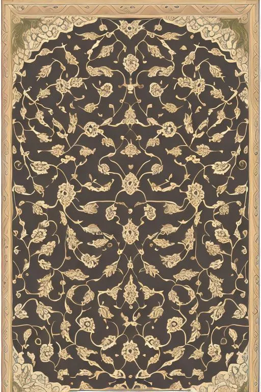 Prompt: I want you to create similar rug design with a high resolution.