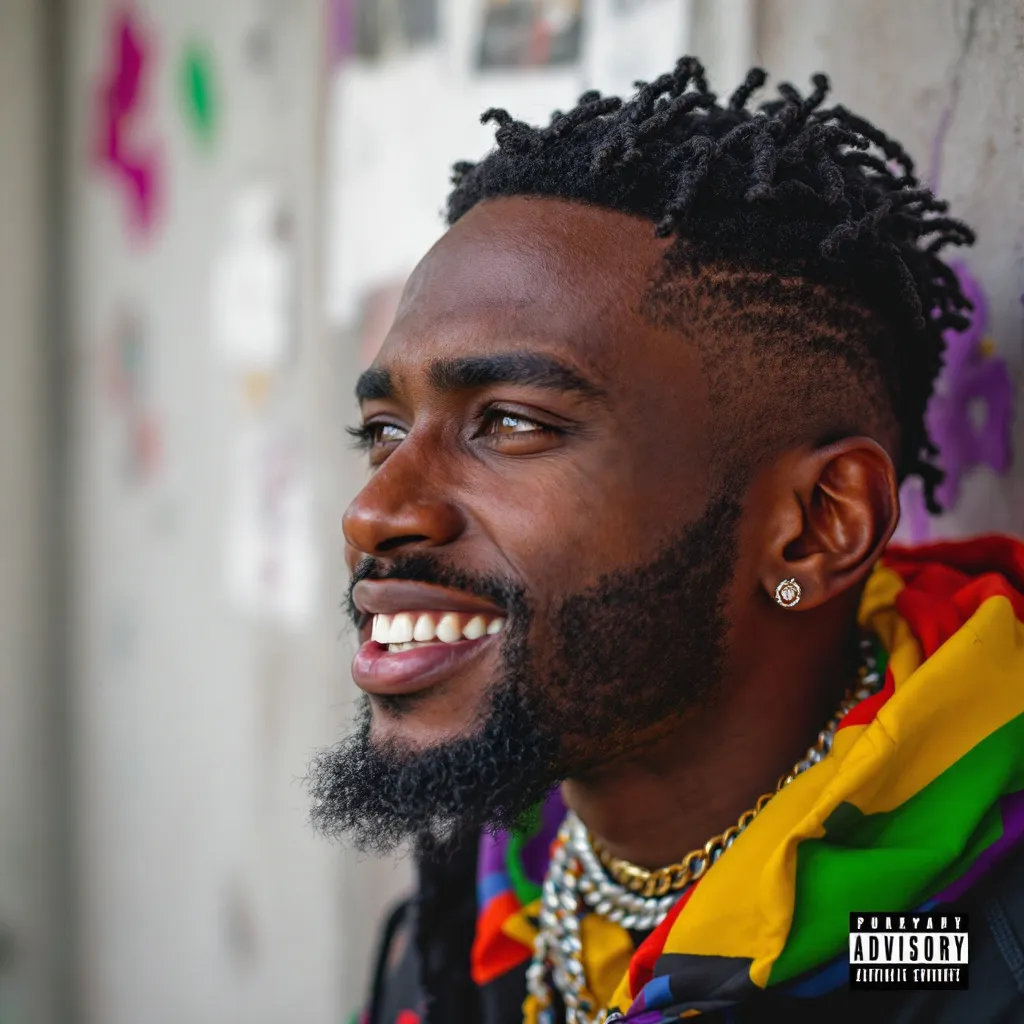 Prompt: Afro Trap Music Artist - Black Male