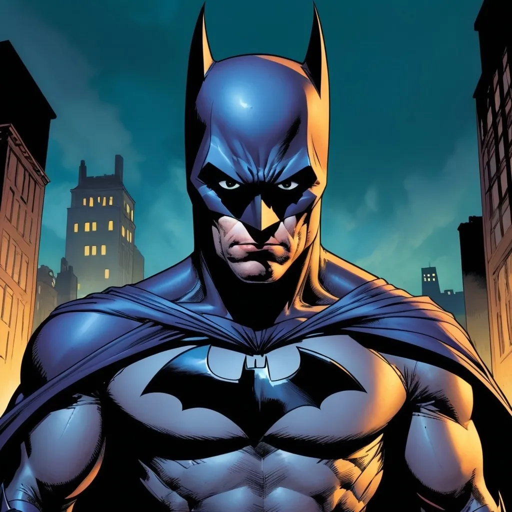 Prompt: Batman’s eyes narrow beneath the cowl, sensing that even the smallest disturbance can lead to something more sinister. His voice is low but decisive. "A missing cat and threats? Let’s investigate." The tension thickens as they prepare for a mystery that might not be as innocent as it seems.