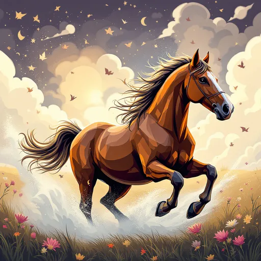 Prompt: Make the horse image - Maximus from Rapanjel

this is used for birthday celebration image