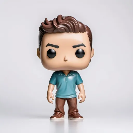 Prompt: Funko pop human figurine, made of plastic, product studio shot, on a white background, light