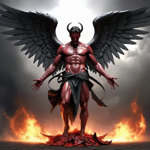 Prompt: angel war with devil,hyper realistic , HD , full body