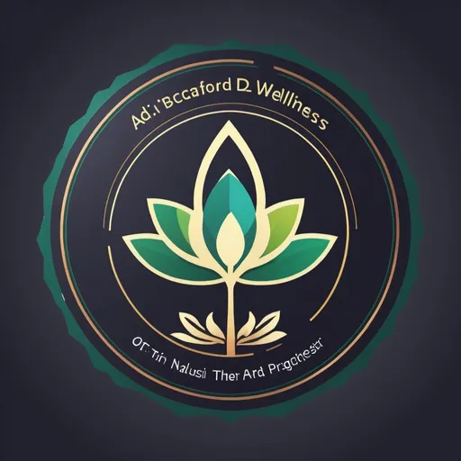 Prompt: adi is a b2b platform focussed on wellness experts, to increase their productivity and financial health through digitisation of services and vendor accessibility. We intend to start in india for AYUSH practitioners and expand later to other geographies. The platform will kick off as an aggregator for natural wellness products that are a part of OTC. Could you create a logo for adi ?