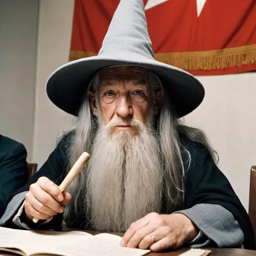 Prompt: Gandalf serving the Soviet union during the cuban missile crisis 