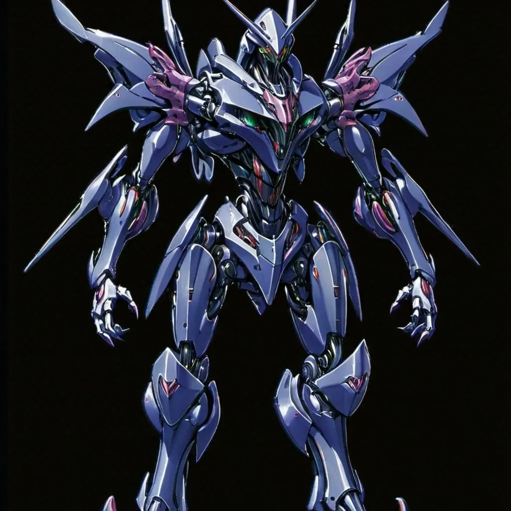 Prompt: Evagallion mecha 
