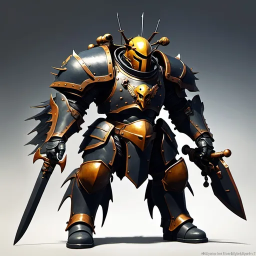 Prompt: Helldiver Knight 