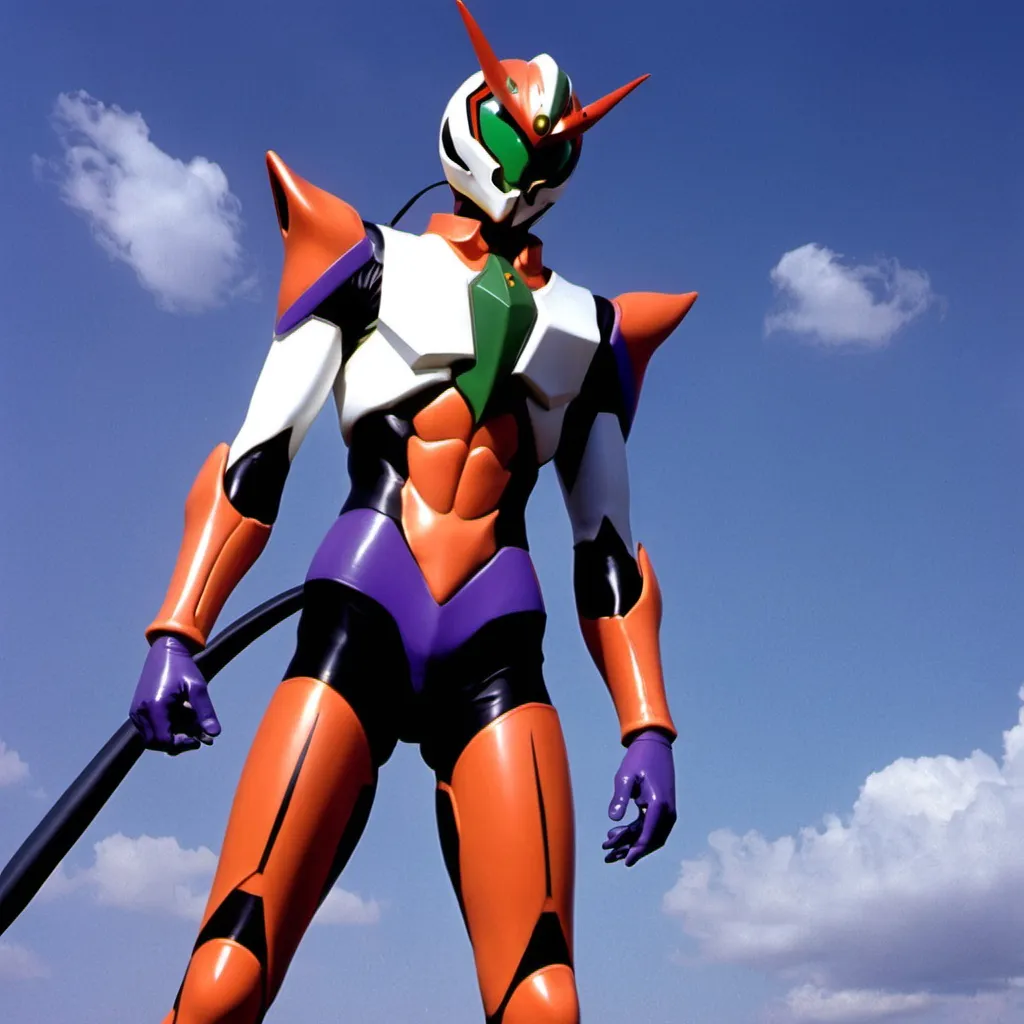 Prompt: Kamen rider Evagallion 