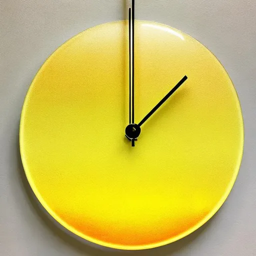 Prompt: YELLOW LIQUID TIME sand CLOCK

