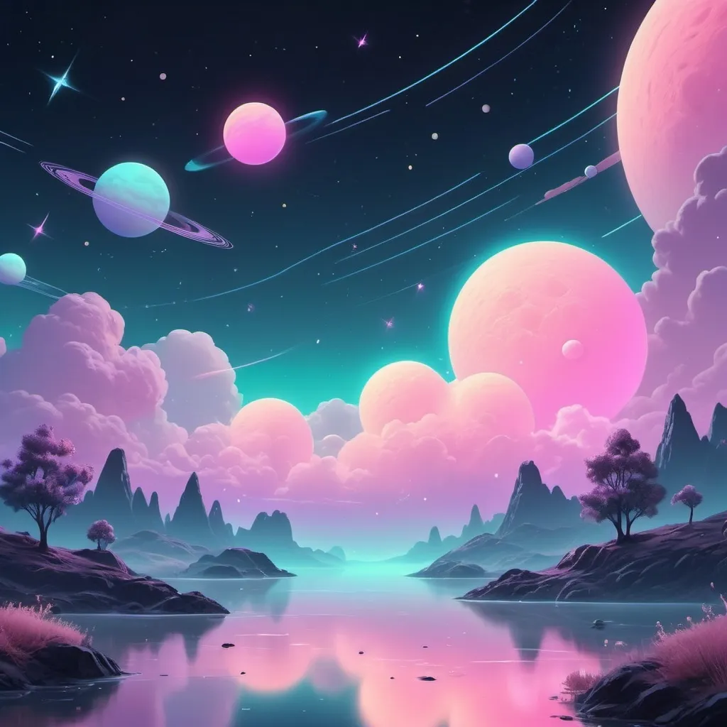 Prompt: lofi space vibes