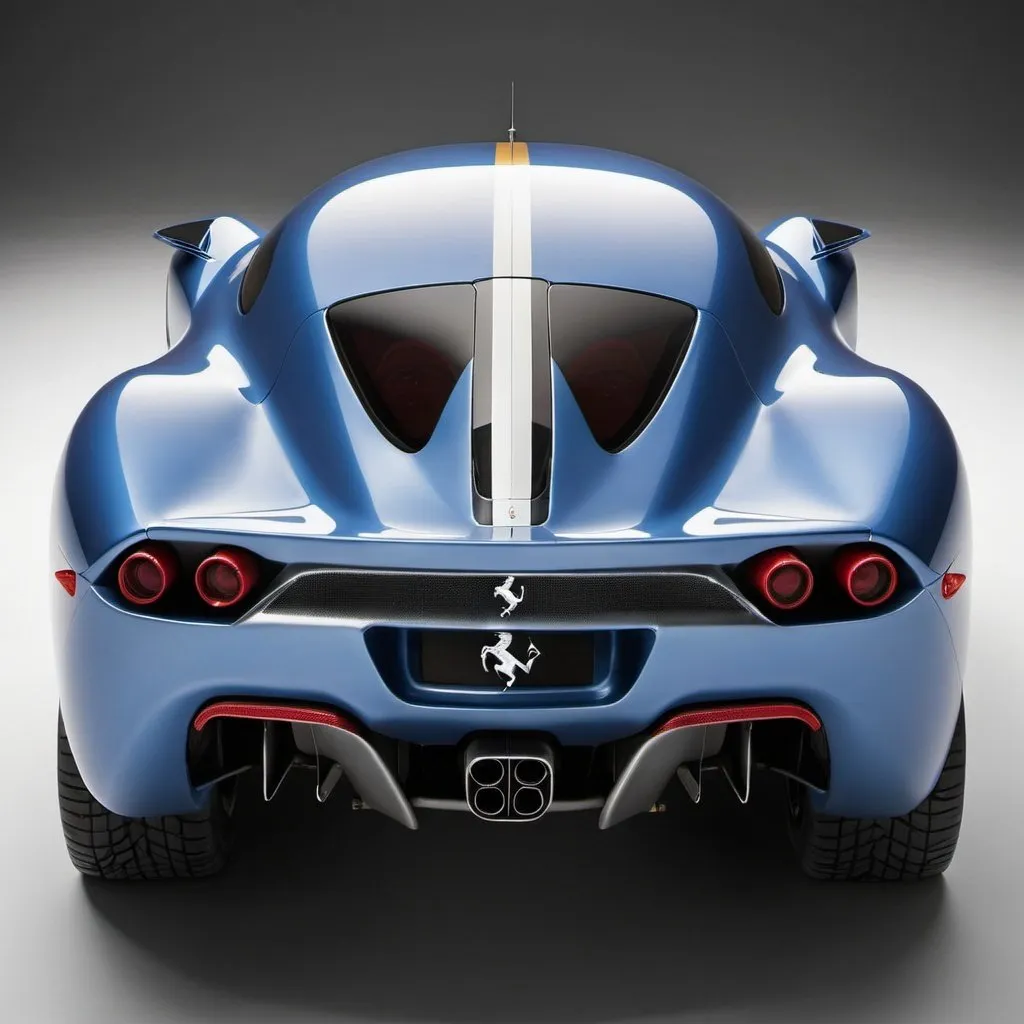 Prompt: picture of spaceship designed by Ferrari, venus back