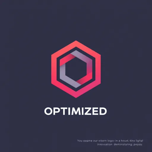 Prompt: minimalist geometric logo design for OPTIMIZED, sleek and modern style, cool red and gray color scheme, embodies innovation and cutting-edge technology, crisp lines and shapes, professional look, suitable for digital and print media applications, represents forward-thinking, dynamic and clean aesthetics, high-quality vector design, compelling visual that captures the essence of a tech startup.