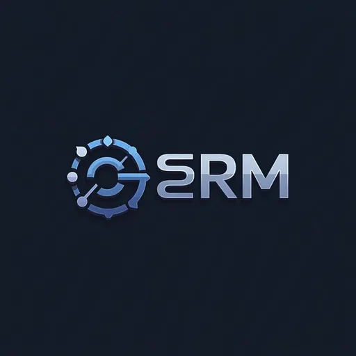 Prompt: sleek logo design, modern and professional, bold typography for "SERM" and "ORM", harmonious color palette, clean lines, minimalist aesthetics, symmetrical balance, graphic elements symbolizing connectivity and efficiency, suitable for digital and print media, eye-catching yet sophisticated, designed for tech industry, high-quality vector graphic, adaptable for various applications