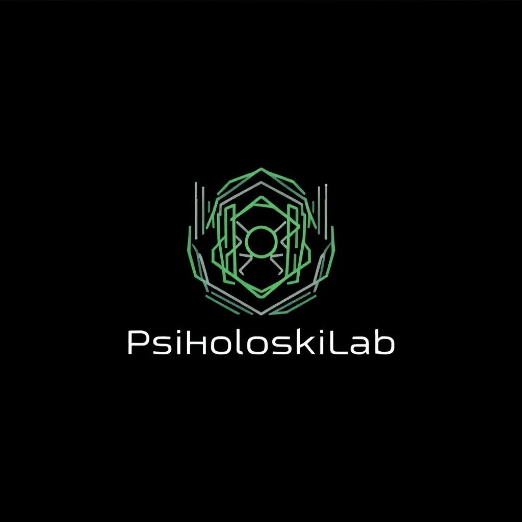 Prompt: Sleek and modern logo for PsiholoskiLab, minimalist geometric shapes, cool green color scheme, reflects innovation and cutting-edge technology, professional and versatile design, ideal for digital and print media, high contrast and clean lines, iconic and memorable symbolism, eye-catching aesthetics, vector artwork for scalability and precision, attention to detail in composition and harmony.



