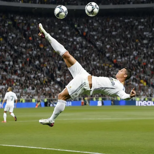 Prompt: Ronaldo bicycle kick score