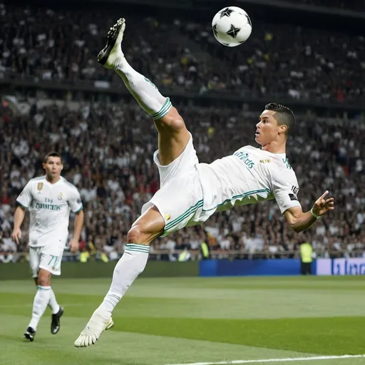 Prompt: Ronaldo bicycle kick