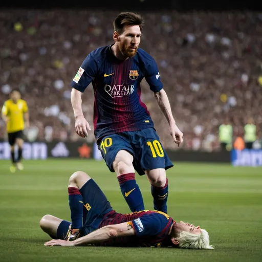 Prompt: Killing messi