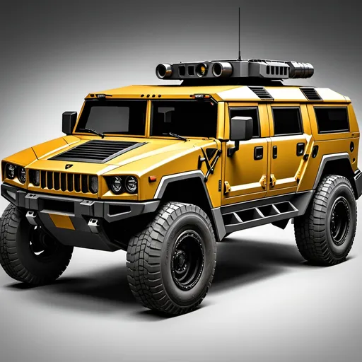 Prompt: create a lamborghini humvee
