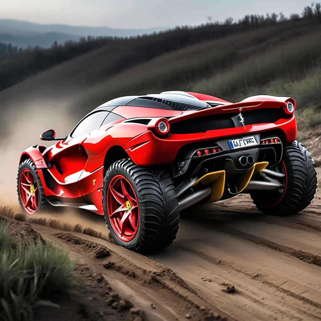 Prompt: off road la ferrari
