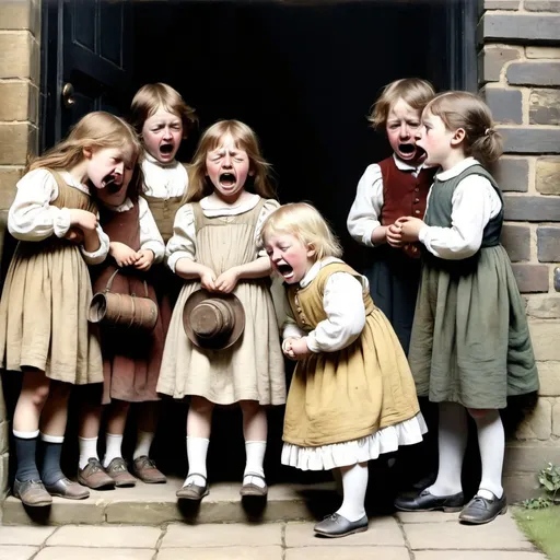 Prompt: the cry of the children in nineteen century of England 