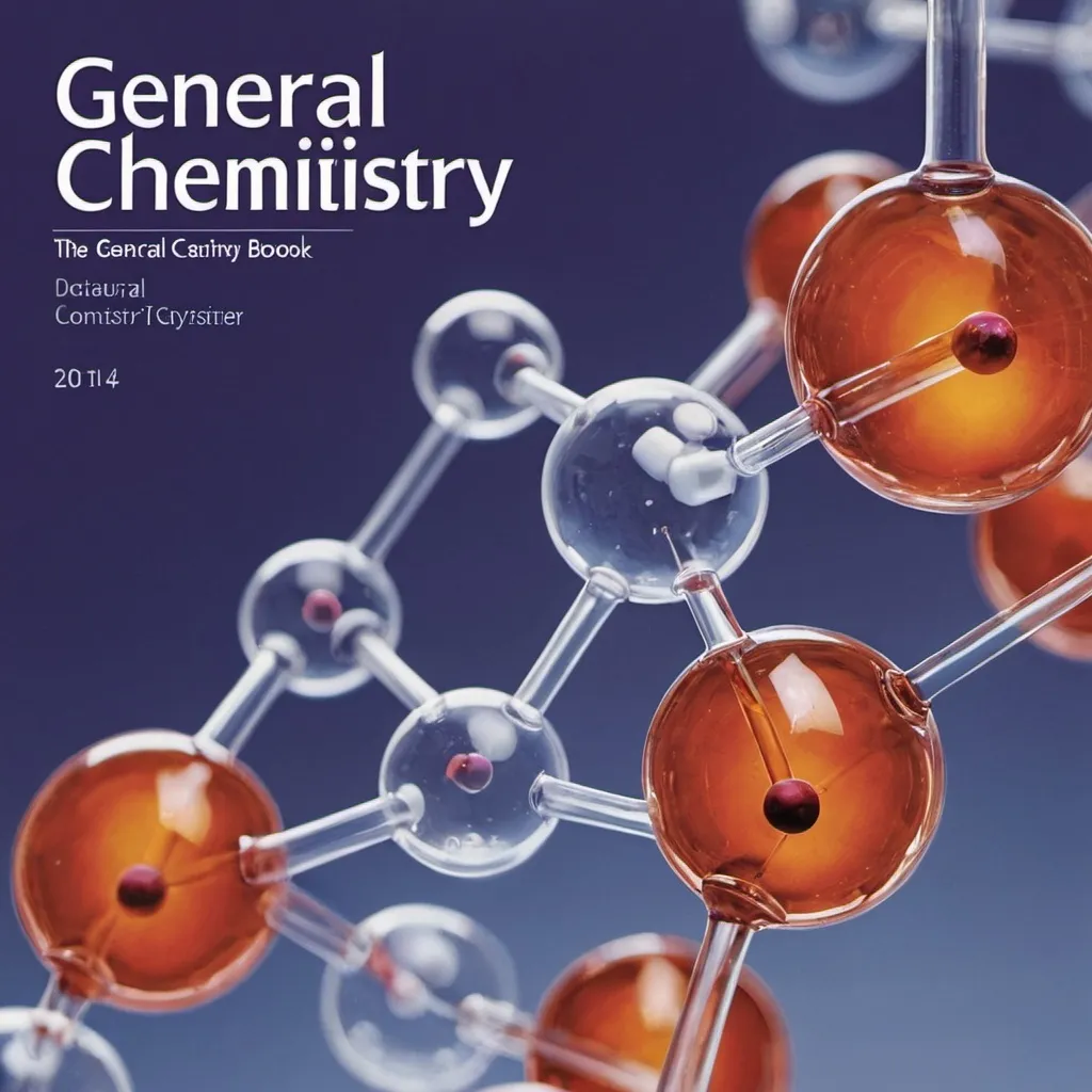 Prompt: The cover of the general chemistry book is very beautiful