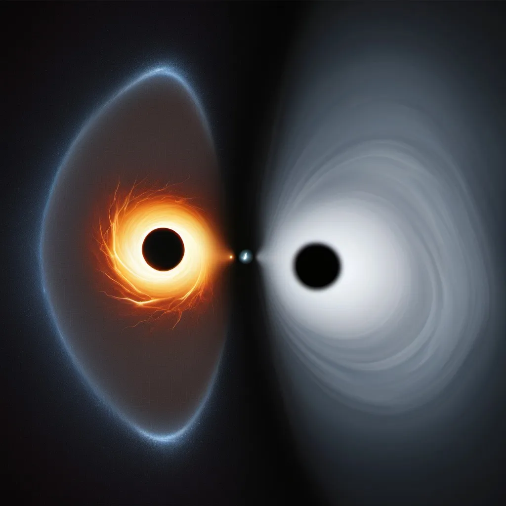 Prompt: white hole vs black hole