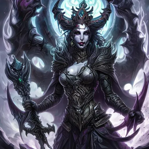 Prompt: Xvarnah, goddess of chaos