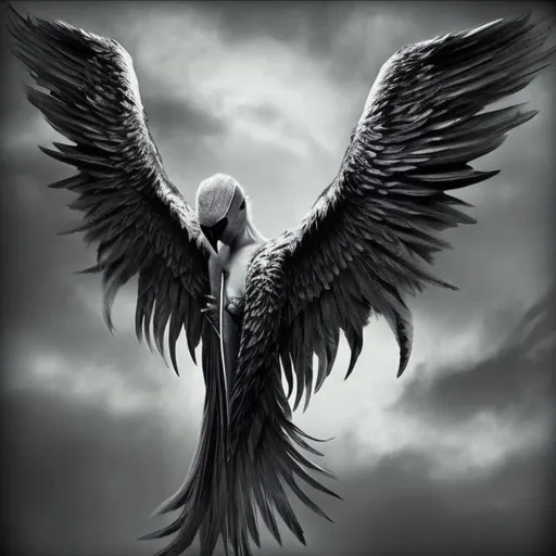 Prompt: Birds of a feather 
Lies and crooked wings 
Spreading the cancer
Faith inside me
Put me to sleep evil Angel
Fly over me evil angel