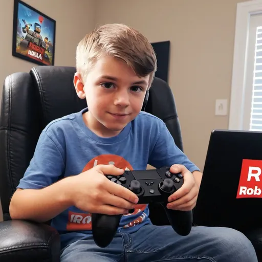 Prompt: Max is a gamer
he love to play roblox
