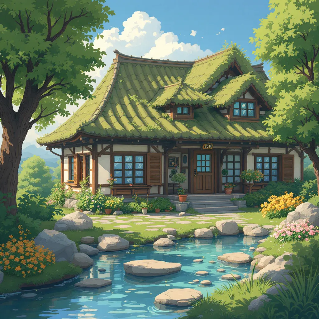 Prompt: Turn this image into Ghibli Studio Style