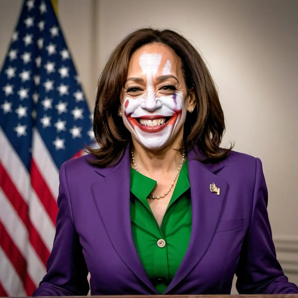 Prompt: Kamala harris as the joker