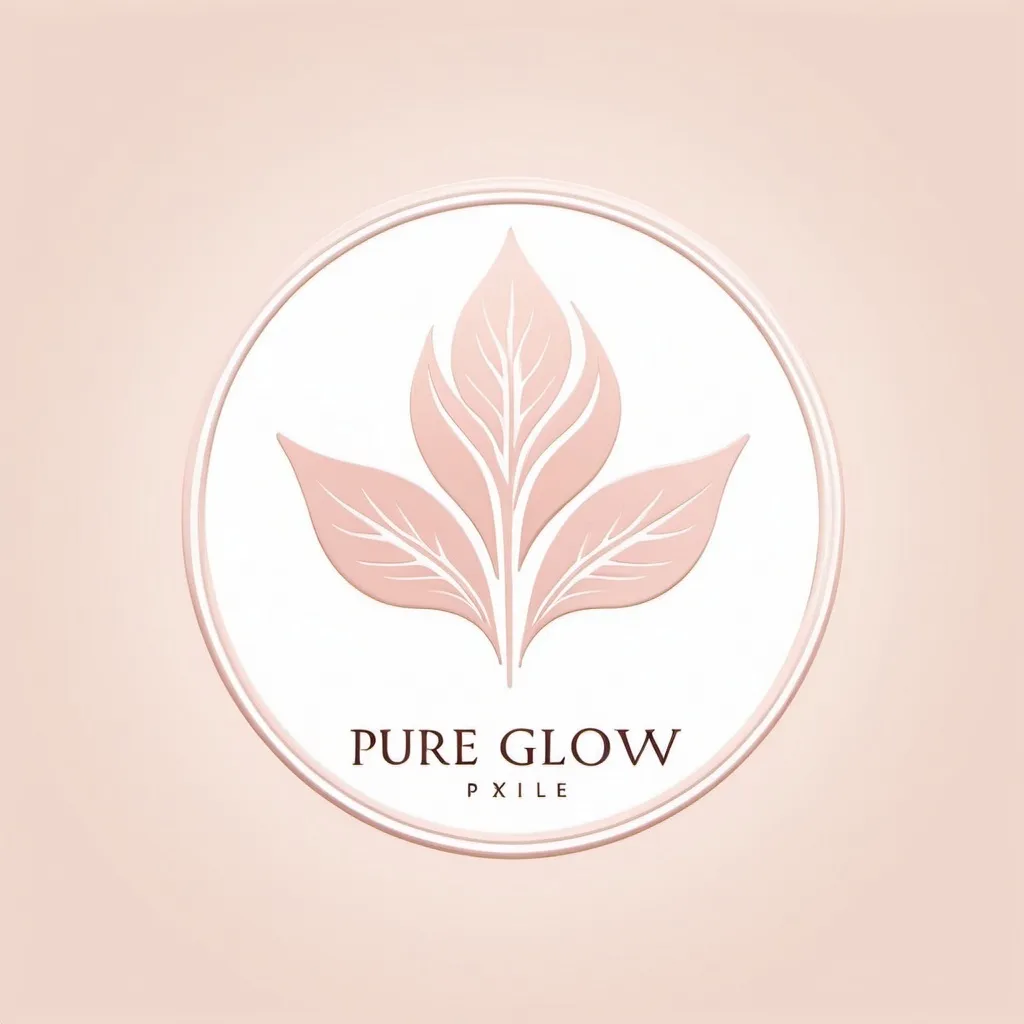 Prompt: create a logo for my beauty cream and name it as pure glow