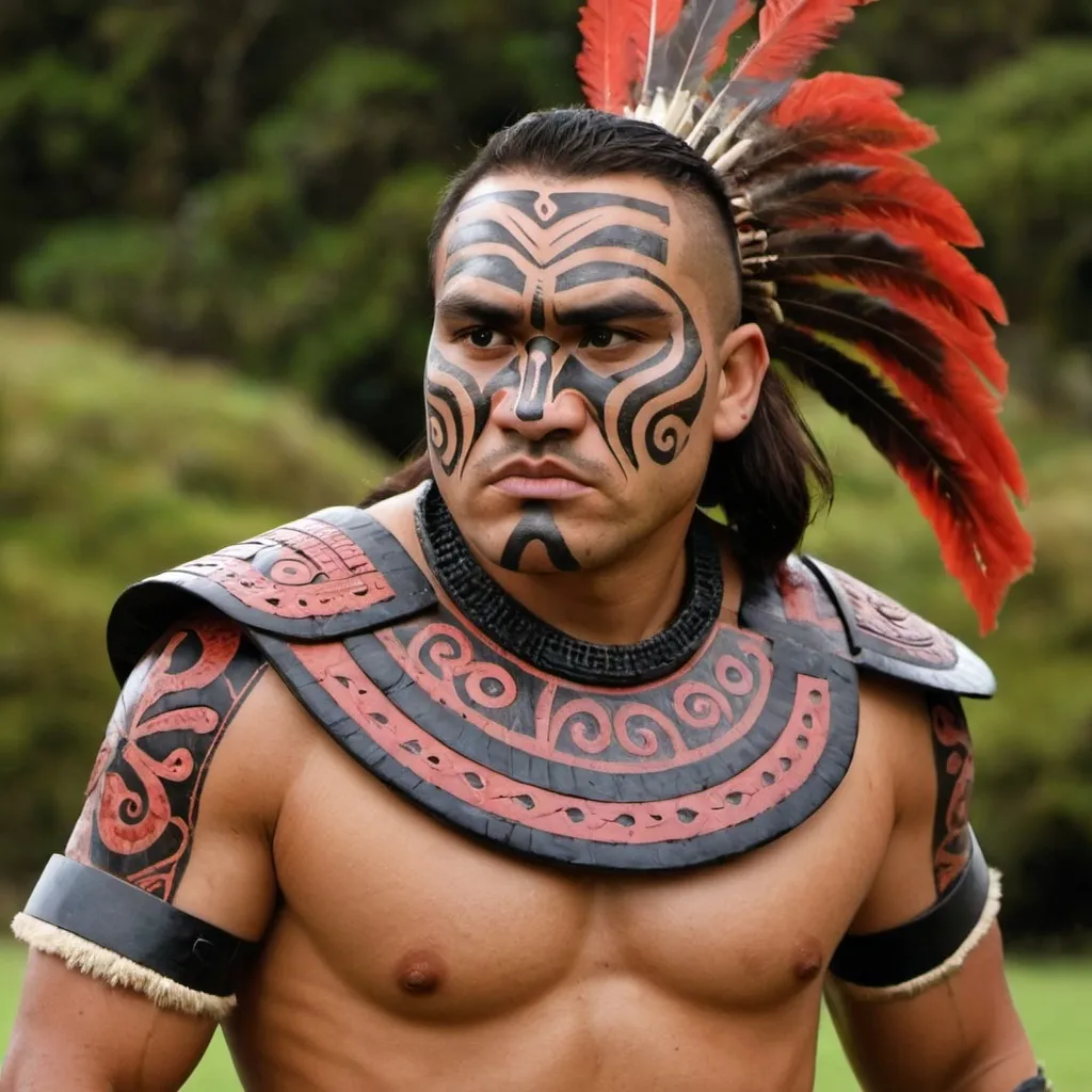 Prompt: maori warrior 