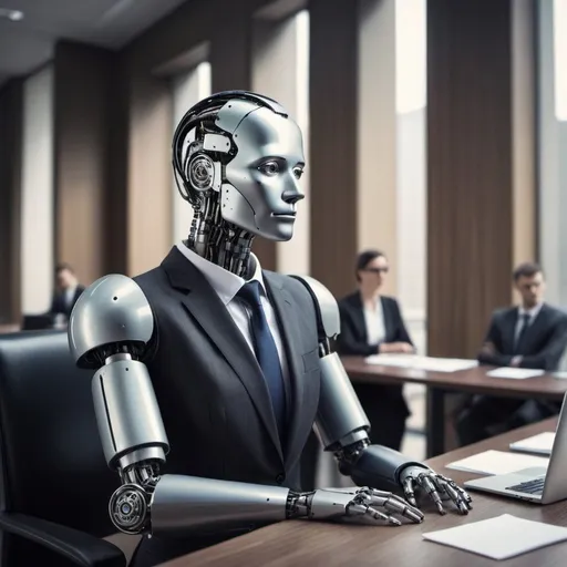 Prompt: Artificial intelligence putting bankers and lawyers out of work.