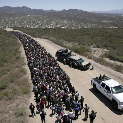 Prompt: Weaponized Illegal Migration US Mexico Border