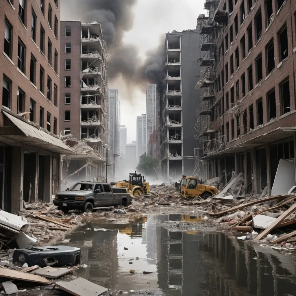 Prompt: Realistic Surviving An Urban Disaster