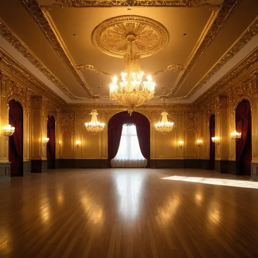 Prompt: Palace ballroom golden 