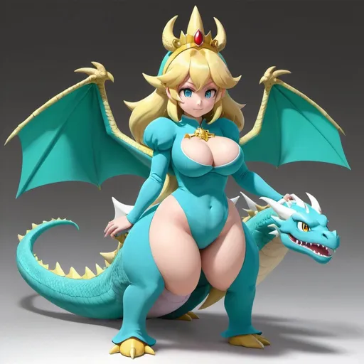 Prompt: anime thick dragon rosalina