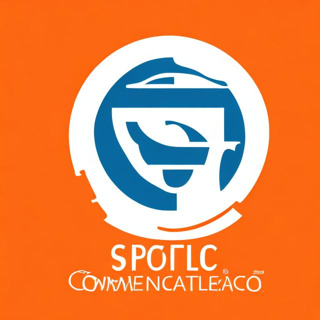 Prompt: Company logo, orange and white, pharmaceutical company, company named SpiCO
