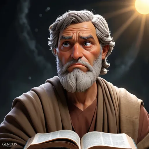 Prompt: citações da biblia genesis de forma emotica com suspense 