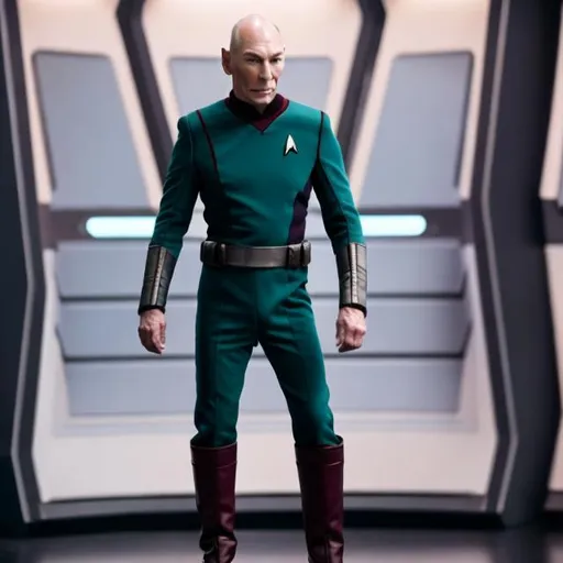 Prompt: 
star trek suit Picard commander