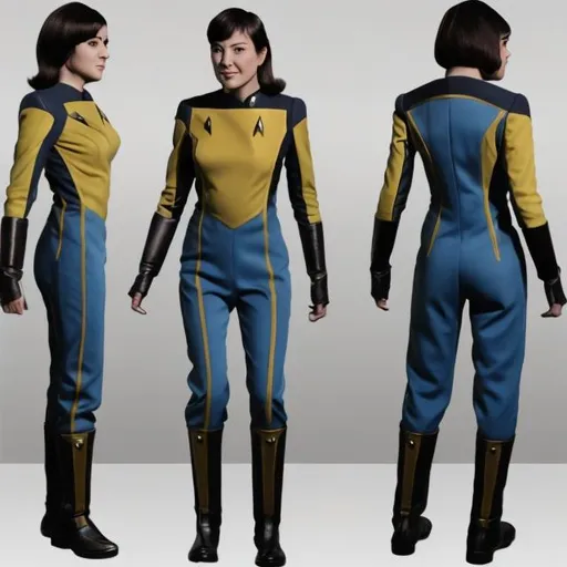 Prompt: 
star trek suit commander female