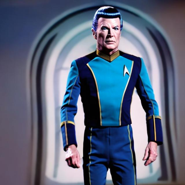 Prompt: commander star trek suit